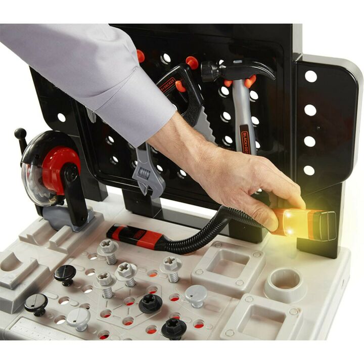Kids Black+Decker Workbench - 75 Tools Workshop