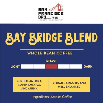 Bay Bridge Blend Whole Bean Coffee - Smooth Medium Roast