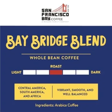 Bay Bridge Blend Whole Bean Coffee - Smooth Medium Roast