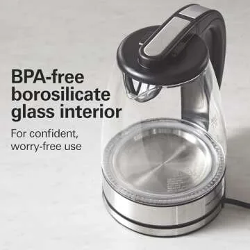 Hamilton Beach 1.7L Electric Kettle for Quick Boiling Water