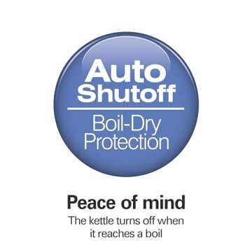 Hamilton Beach 1.7L Electric Kettle, Water Boiler & Heater, LED Indicator, Built-In Mesh Filter, Auto-Shutoff & Boil-Dry Protection, Cordless Serving, Clear Glass (40864)