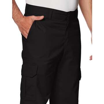 Dickies Men's Stretch Cargo Pants in Black for All Occasions