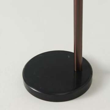 Brightech Trilage Arc Floor Lamp for Living Room, Multi Head Tree Floor Lamp for Bedroom, 3 Lights Standing Lamps Hanging Over The Couch - Oil Rubbed Bronze