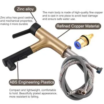 Matte Black Pull Out Sprayer Bathroom Faucet - Modern Design