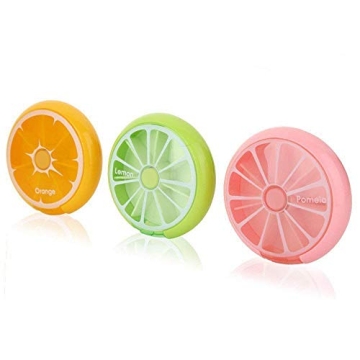 LazyMe Weekly Pill Box - 3 Times 7 Compartments for Easy Medication Management