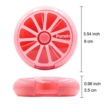 LazyMe Weekly Pill Box 3 Times 7 Compartments Medicine Organizer