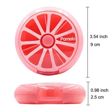 LazyMe Weekly Pill Box 3 Times 7 Compartments Medicine Organizer