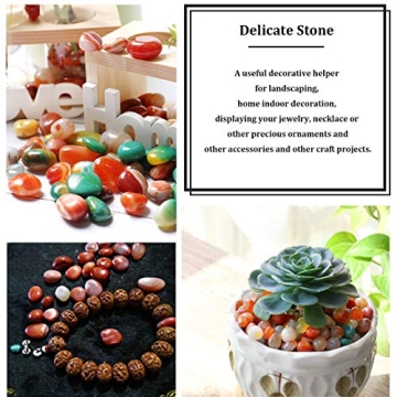 Hilitchi Natural Quartz Stones Vibrant Decorative Gravel 1lb