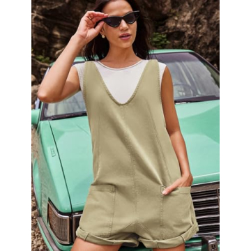 Panadila Womens Overalls Shorts Casual Summer Romper
