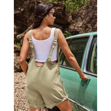 Panadila Womens Overalls Shorts Casual Summer Romper