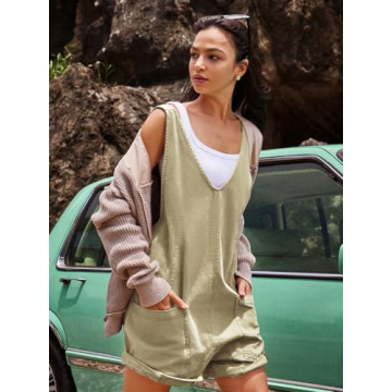 Panadila Womens Overalls Shorts Casual Summer Romper