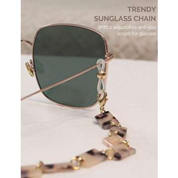 Heesch Tortoise Mask Chain - Stylish Eyeglass Holder Necklace