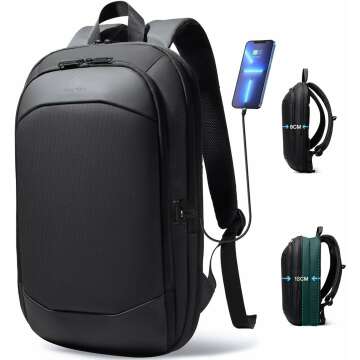 Slim Expandable Waterproof Laptop Backpack 17 Inch