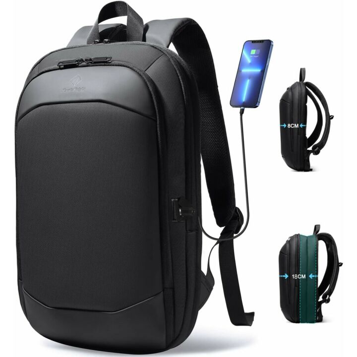 Slim Expandable Waterproof Laptop Backpack 17 Inch