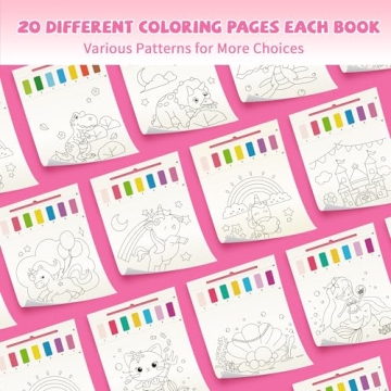 3PCS Mess-Free Watercolor Coloring Set for Kids