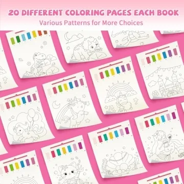 3PCS Mess-Free Watercolor Coloring Set for Kids