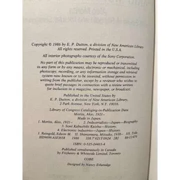 Made in Japan: Akio Morita and Sony