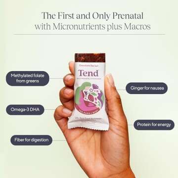 Tend Daily Best Prenatal Vitamin Bar - Organic, Tasty, and Nutritious