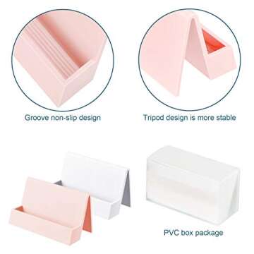 Modern Business Card Holders Set for Desk - Stylish & Durable