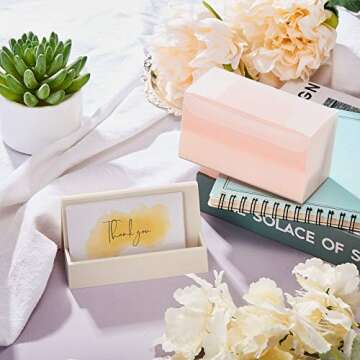 Modern Business Card Holders Set for Desk - Stylish & Durable