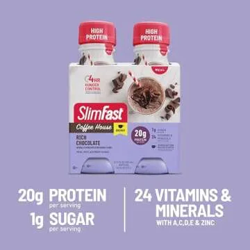 SlimFast High Protein Meal Replacement Shake, Rich Chocolate