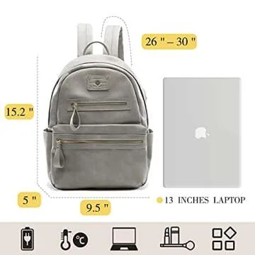 Leather Diaper Bag by miss fong, Diaper Bag Backpack with USB Charger and Insulated Pockets