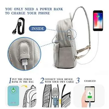 Leather Diaper Bag by miss fong, Diaper Bag Backpack with USB Charger and Insulated Pockets