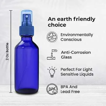 CULINAIRE 2oz Glass Spray Bottles with Gold Marker