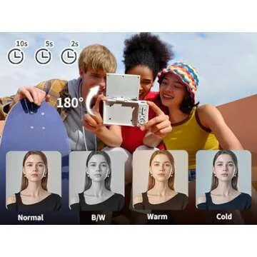 KVNTOOLS 4K Digital Camera with Flip Screen,Vlogging Camera,Cameras for Photography,48MP Auto-Focus Vlogging Camera for YouTube, 18X Digital Zoom/ 3" 180° Flip Screen/Anti Shake/Flash with 64G SD Card