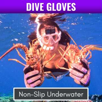 Aquatic Hunt - Premium Protection Pair of Dive Gloves for Hunting Lionfish, Lobster, Crab, Spearfishing, Working Underwater (Medium)