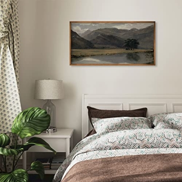 Unframed Vintage Farmhouse Wall Decor - Summer Lake View