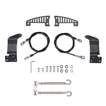 JHD-TOGO Adjustable Limb Risers Kit, Fit for Ford Bronco 2021 2022 2023 2024 2025 Through The Jungle Protector Obstacle Eliminate Rope Stainless Steel, 2PCS