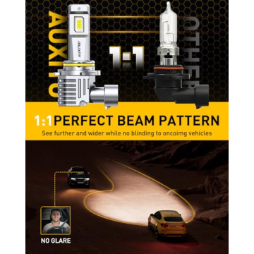 AUXITO H11 9005 LED Bulb 900% Ultra-Bright, Long Lifespan