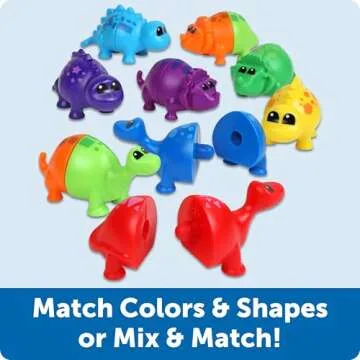 Snap-n-Learn Matching Dinos - 18 Piece Educational Toy