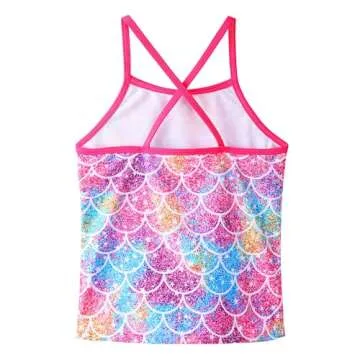 Stylish 2PCS Girls Swimsuits with UPF 50+ Protection