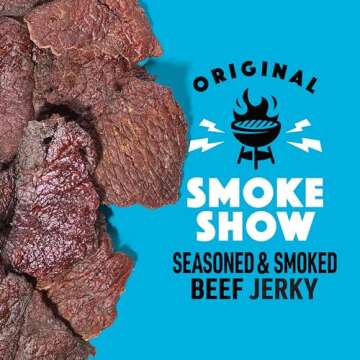 Lorissa's Kitchen Premium Grass-Fed & Finished Beef Jerky Snacks 5-Pack: Original Smoked Flavor, 13g...