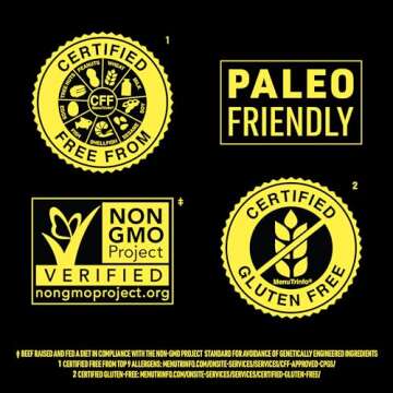 Lorissa's Kitchen Premium Grass-Fed & Finished Beef Jerky Snacks 5-Pack: Original Smoked Flavor, 13g Protein, Certified Free from Top 9 Allergens, Gluten-Free, Non-GMO, Zero Sugar, Keto, Paleo