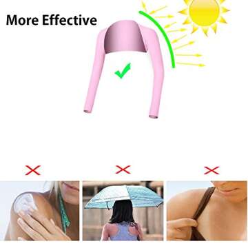 Hairwilly Advanced Cooling Shawl Arm Sleeve Sun Protection Comfortable & Breathable for Women Men