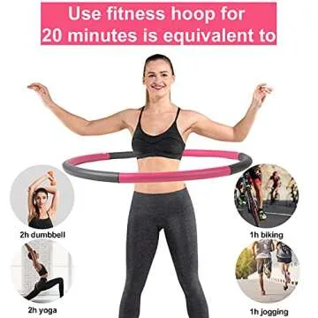 Weighted Adult Exercise Hoop with Jump Rope - Fitness Fun