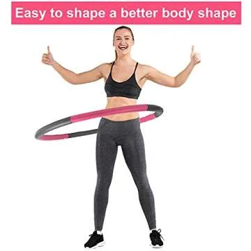 Weighted Adult Exercise Hoop with Jump Rope - Fitness Fun
