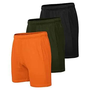 COOFANDY Men's Mesh Workout Gym Shorts - 3 Pack