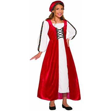 Rubies Child's Forum Renaissance Faire Girl Costume - Red, Small