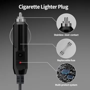 Starlink Mini 10FT Cigarette Lighter Power Cable