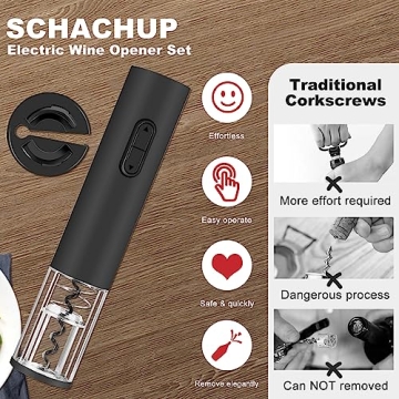 Electric Wine Opener for Effortless Wine Uncorking