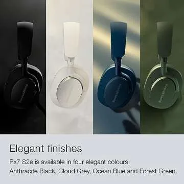 Bowers & Wilkins Px7 S2e Over-Ear Headphones for Audiophiles