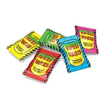 Toxic Waste Sour Candy 1 Pound Bag with 5 Flavors