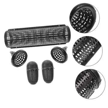 VANZACK 1 Set EEL Shrimp net Plastic Fishing Reusable Crab Traps Crawfish Minnow for Fishing Portable Fish Catch EEL Catcher Inverted Beard Bait EEL cage Crayfish