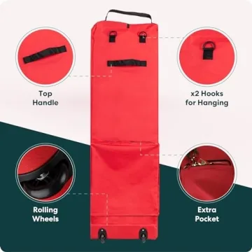 Handy Laundry Christmas Tree Storage Bag with Wheels & Handles