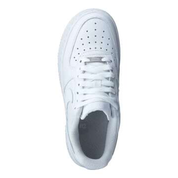 Nike Women Basketball Shoe, Air White, 9 US