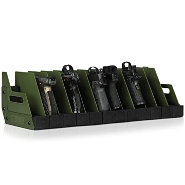Savior Equipment Gun Rack for 12 Handguns and Pistols
